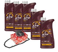 MANNOL 5L Liquido ATF SP-IV + Filtro Olio Cambio per Mitsubishi Outlander III