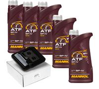 MANNOL 5L Liquido ATF SP-IV + Filtro Olio Cambio per Mitsubishi Outlander III