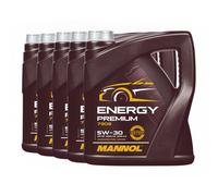 Mannol 5W-30 Energia Premium Olio Motore, VW 505 01,dexos1 Gen3,5x4 Litro