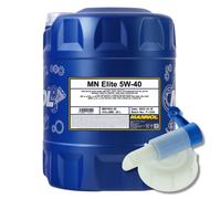 MANNOL 5W-40 ELITE Olio Motore ACEA A3/B4, MB229.5, 20 Litri Con Rubinetto