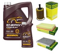Mannol 6 L Energy Premium 5W-30 + Mann per VW Bora 1J2 2.8 V6