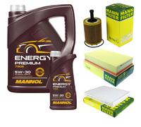 Mannol 6 L Energy Premium 5W-30 + Mann per VW Transporter V Pritsche 1.9