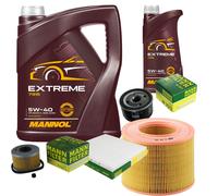MANNOL 6 L Estremo 5W-40 Motor OIL + MANN-FILTER per Renault Megane Scenic 1.9 D