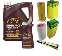 MANNOL 6L Energy Premium 5W-30 + MANN-FILTER Filtro Per BMW 1Er E81 120D