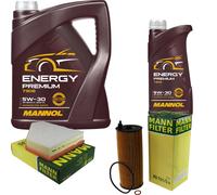 MANNOL 6L Energy Premium 5W-30 + MANN-FILTER Filtro Per BMW X1 E84 SDrive 20