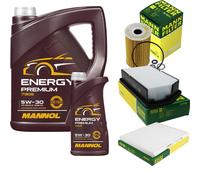 MANNOL 6L Energy Premium 5W-30 + MANN-FILTER Filtro Per KIA Cee'D JD 1.6 CRDi