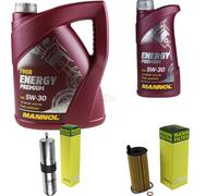 MANNOL 6L Energy Premium 5W-30 + Mann filtro per BMW X3 F25 Sdrive 18