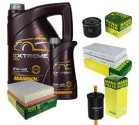 MANNOL 6L Estremo 5W-40 olio motore + Mann per Renault Laguna III BT0/1 2.0