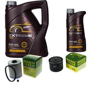 MANNOL 6L Estremo 5W-40 olio motore + Mann per Suzuki Grand Vitara II 1.9 Dis