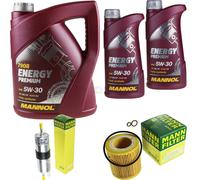 Mannol 7 L Energy Premium 5W-30 + Mann per BMW 1er Cabriolet E88 125i