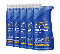 MANNOL 7512 SPECIALE PLUS SAE 10W-30 Olio motore, VW 50500, 50101, 5x1 Litro