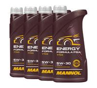 Mannol 7703 Energia Formula PSA SAE 5W-30 Olio Motore PSA B71 2290,3x1 Litro