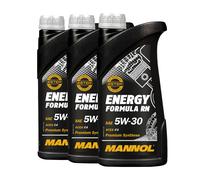 MANNOL 7706 Energy Formula RN SAE 5W-30 Olio Motore Renault RN0720, 3 Litri