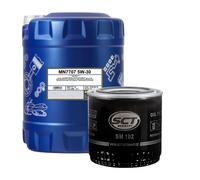MANNOL 7707 Formula FR 5W 30 Olio Motore 10 Litri + Filtro Olio SM 102