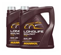 Mannol 7715 SAE 5W-30 Longlife Olio VW 504.00/507.00, MB 229.51,2x4 Litro