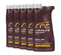 Mannol 7715 SAE 5W-30 Longlife Olio VW 504.00/507.00, MB 229.51,5x1 Litro
