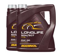 MANNOL 7715 SAE 5W-30 Olio motore Longlife VW 504.00/507.00,MB 229.51,2x4 Litro