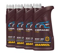 Mannol 7720 Ceramica SAE 5W-30 Olio Acea C3, VW 50501, BMW LL-04, 4x1 Litro