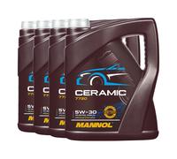 Mannol 7720 Ceramica SAE 5W-30 Olio Acea C3, VW 50501, BMW LL-04, 4x5 Litro