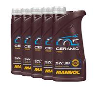 Mannol 7720 Ceramica SAE 5W-30 Olio Acea C3, VW 50501, BMW LL-04, 5x1 Litro