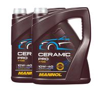Olio Motore Mannol 10W-40 Ceramica Pro 5 Litro per Peugeot Renault Toyota VW