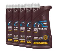 MANNOL 7726 CERAMIC PRO SAE 10W-40 Olio Motore ACEA A3/B4, VW 505 00, 5x1 Litro