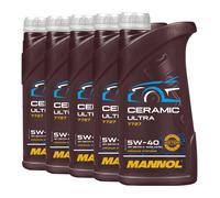 MANNOL 7727 CERAMIC ULTRA SAE 5W-40 Olio Motore MB 228.5, BMW LL-01, 5x1 Litro