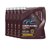 MANNOL 7727 Ceramic Ultra SAE 5W-40 Olio Motore MB 229.5 229.3, 5x4 L