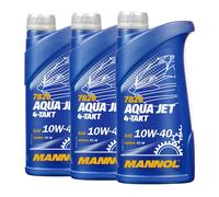 MANNOL 7820 4-Takt Aqua Jet SAE 10W-40 Olio Motore Jetski NMMA FC-W, 3x1 Litro