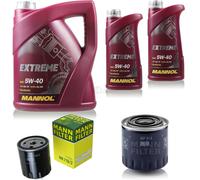 Mannol 7L Estremo 5W-40 olio motore + Mann per Renault Laguna I B56 556 2.2 D