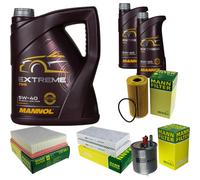 Mannol 7L Estremo 5W-40 olio motore + Mann per Renault Laguna III BT0/1 2.0