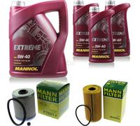 MANNOL 8L Estremo 5W-40 olio motore + Mann per Renault Laguna II BG0/1_ 2.0 DCI