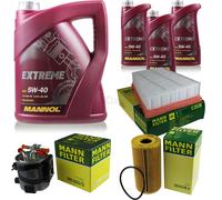 MANNOL 8L Estremo 5W-40 olio motore + Mann per Renault Megane II BM0/1_ 2.0