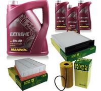 MANNOL 8L Estremo 5W-40 olio motore + + Mann per Renault Megane II BM0 /
