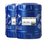 Mannol 9809 Auto Wash & Wax Asw Pkw-Shampoo Con Poliereigenschaften, 2x10 Litro