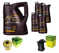 MANNOL 9L Estremo 5W-40 Motor-öl + Mann per Renault Espace III JE0_ 2.2 DCI