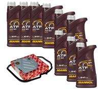 MANNOL 9L Liquido ATF AG60 + Filtro Olio Cambio Per Mercedes E-Klasse T-Model