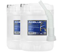 MANNOL Adblue Diesel-Abgasreinigung, 2x10 Litro Con Flextube Auslaufhilfe
