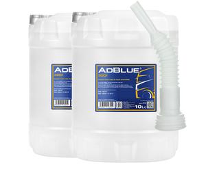 MANNOL AdBlue Pulizia Scarichi Diesel, 2x10 L con Uscita Flextube