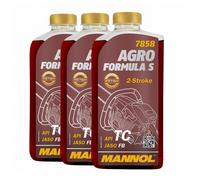Mannol Agro Formula S 2-Takt Olio Motore Rasaerba Olio Api TC, 5x1 Litro