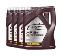 Mannol Antigelo AF12 + Longlife Concentrato Antigelo Radiatore, 4x5 Litro