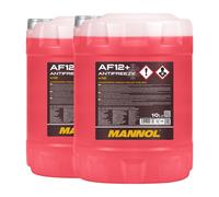 MANNOL Antigelo AF12+ Longlife Concentrato G12 G30, 2x10 Litri