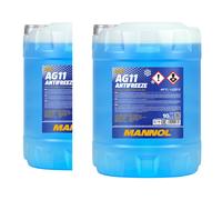 MANNOL Antigelo AG11 Protettivo Per Radiatori 2 X 10 Litri Miscela Pronta Blu