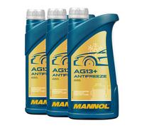 MANNOL Antigelo AG13+ Concentrato Avanzato, 3x1 Litro