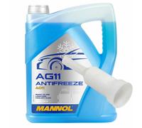 MANNOL Antigelo Per Radiatore Pronto All’Uso 5 Litri -40°C Blu Con Rubinetto