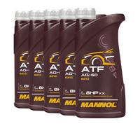 MANNOL ATF AG60 Olio Per Cambio Automatico Per ZF 6 Marce, 5x1 Litro
