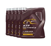 Mannol Atf Multivehicle Jws 3309 Cambio Automatico Dexron, Mercon, 5x4 Litro