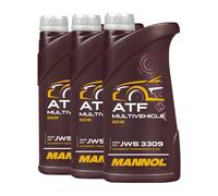 Mannol Atf Multivehicle Jws 3309 Fluido GM Ford Chrysler, 3x1 Litro