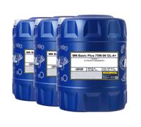 20 Litro MANNOL Olio per Ingranaggi Basic Plus 75W-90 Api Gl 4 + Gear Olio +