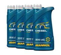 MANNOL Diesel 15W-40 Olio Motore Minerale, 4 L, VW 501 01/505 00, MB 226.9